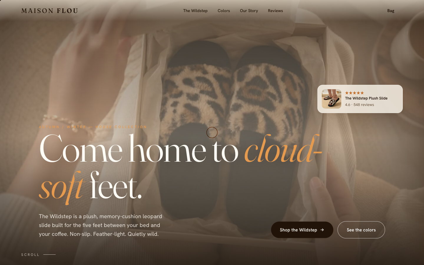 Store style — home and comfort, warm editorial