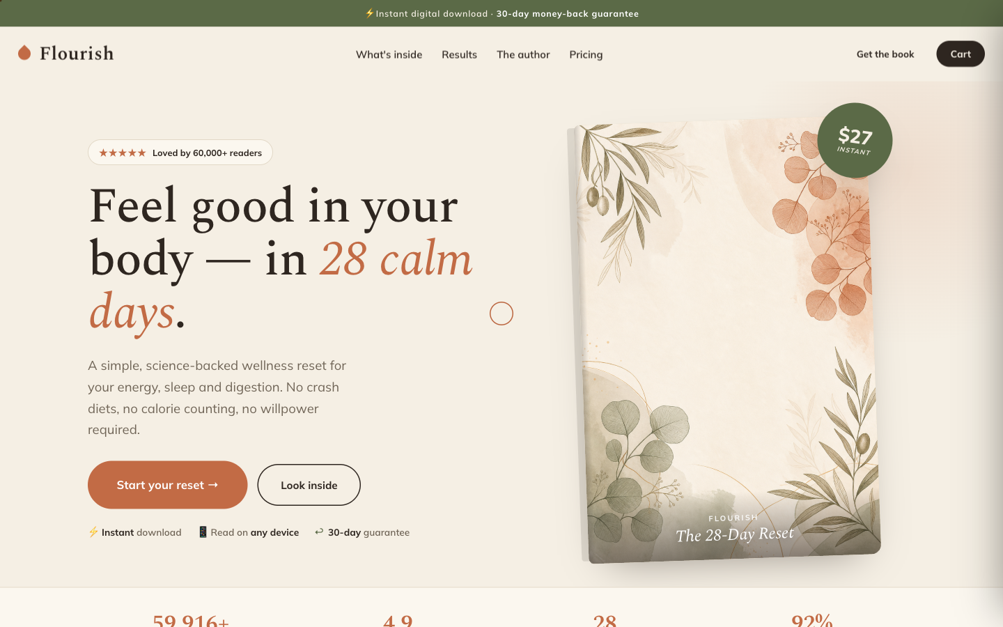 Store style — digital products and ebooks