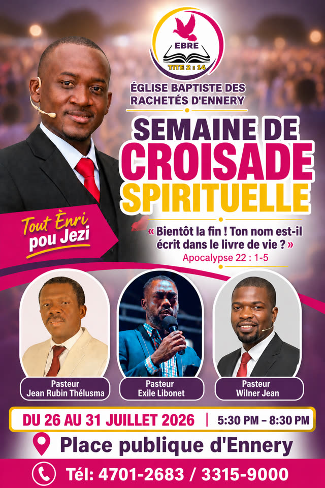 Church event crowd flyer