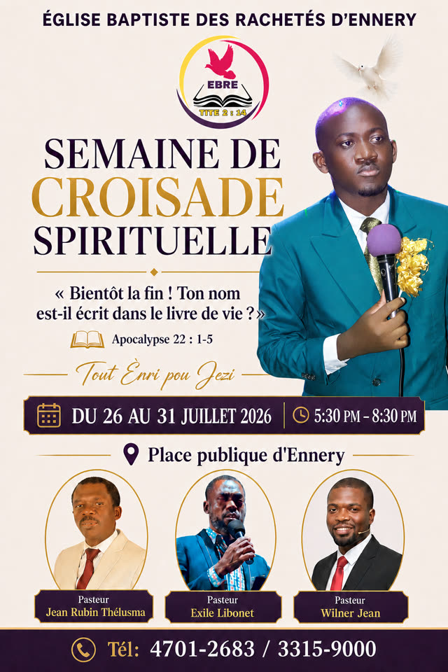 Editorial church event flyer