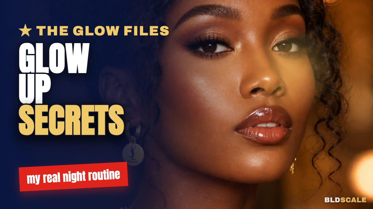 Beauty channel YouTube thumbnail designed by Bldscale — Glow Up Secrets